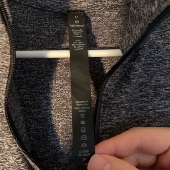 Lululemon Running Surge Warm Half-Zip - Men’s - Medium - Gray - Picture 3 of 7